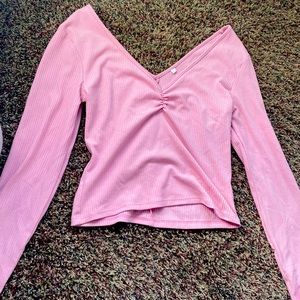 PACSUN long sleeve pink shirt